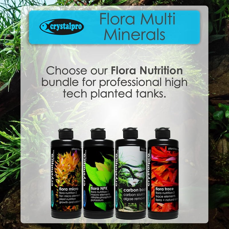 crystalpro Flora Multi Minerals Aquarium Plant Fertilizer - All in One Aquarium Fertilizer for Fast Growing Healthy Plants - Plant Food for Root and Leaf Development (16.9 Fl Oz) - Image 5